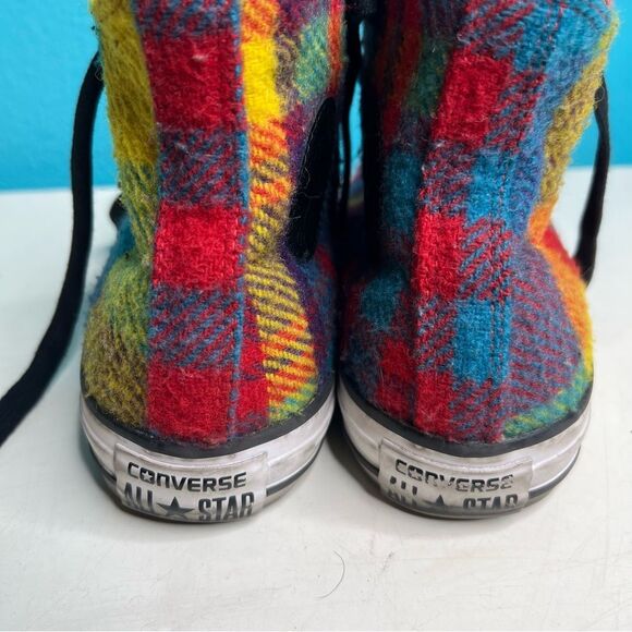 Converse Woolrich plaid high top shoes multicolored - Picture 4 of 8
